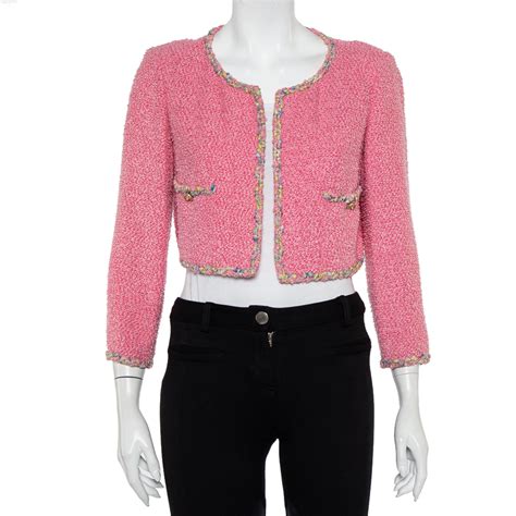 pink chanel jacket women.